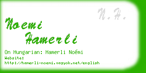 noemi hamerli business card